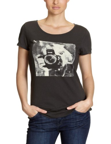 Lee Damen Shirt/ T-Shirt  PHOTO T - L477FB67, Gr. 36/38 (S), Schwarz (BLACK FADE) Preisvergleich