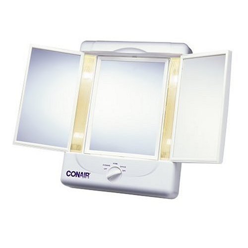 Conair TM7L-320 Illumina Three panel Make-up Mirror w 4 Light Settings