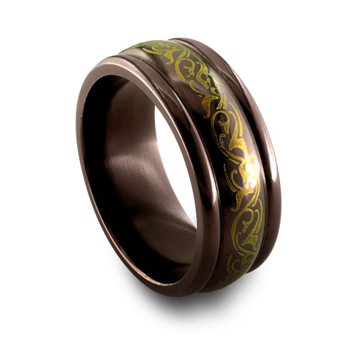 Edward Mirell Designer Black Titanium 8 MM Copper 