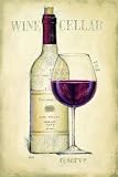 Wine Cellar, Red Art Poster Print