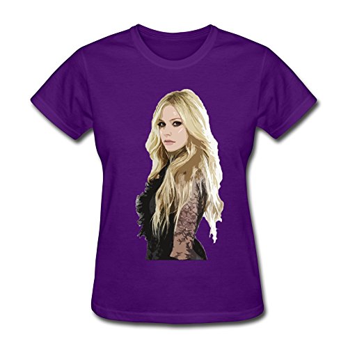 MERBO Women's Music Avril Lavigne Rock And Roll Cotton T-Shirt