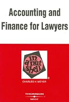 Accounting and Finance for Lawyers in a Nutshell
