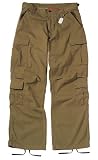 Vintage 8 Pocket Military Paratrooper BDU Fatigues - Prewashed Cargo Pants (Brown)