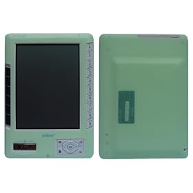 Green Silicone Skin Case Cover for Ectaco Jetbook Lite Readers Ebook + Fishone Style Keychain by 