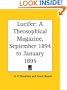 Lucifer - A Theosophical Magazine, September 1894 to January 1895