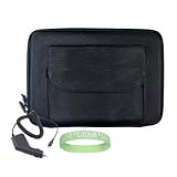 Amazon Kindle DX Hard Shell SLEEVE CASE Cover Pouch Carrying Bag with Extra Accessories Pocket-- BLACK + Black Amazon Kindle DX Car Charger + Vangoddy tm, Live*Laugh*Love wrist band!!!