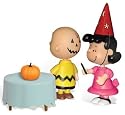 Peanuts Great Pumpkin Charlie Brown and Lucy Halloween Party Play Pack Action Figure Set