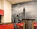Papier peint photo no.51 "MANHATTAN SKYLINE" 300x280cm New York, Amérique, Etats-Unis, Empire State Building, métropole, gratte-ciel, noir blanc, au prix favorable