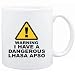 Mug White " WARNING : DANGEROUS Lhasa Apso " Dogs