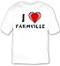 I Love Farmville T-shirt Large White