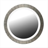 Montgomery Wall Mirror in Antique Silver
