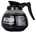 BUNN Glass Regular Coffee Pot Decanter / Carafe, 12 Cup, Set of 3, Black