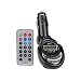 Lutall In Car MP3 Player Wireless FM Modulator Transmitter Tuner with Remote and LCD Display 200 Channels USB and Audio Input Supports USB Slot Pendrive Flashdrive Memory SD MMC cards