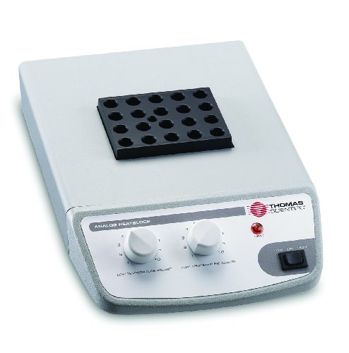 Thomas 949410 Analog 1 Dry Block Heater, 12-13/32" Length x 8" Width x 3-1/2" Height, 120 Volts