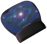 Electronics : 3M GALAXY Mouse Mat + Gel Wrist Rest For PC / Laptop