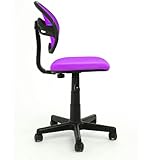 GreenForest Mitte gepolstert, Rückenlehne mit Stoff Design Drehstuhl Bürostuhl lila - 3