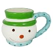 Earthenware Snowman Figural Mug Set of 4