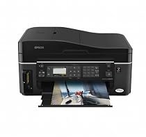 Epson Stylus SX600FW - Multifunction ( fax / copier / printer / scanner ) - colour - ink-jet - copying (up to): 38 ppm (mono) / 38 ppm (colour) - printing (up to): 38 ppm (mono) / 38 ppm (colour) - 120 sheets - 33.6 Kbps - Hi-Speed USB, 10/100 Base-TX, 802.11b, 802.11g