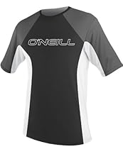 O'Neill Basic Skins Rash Tee, Black White - Large
