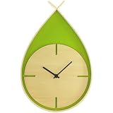 【雫の丸みを帯びた壁掛け時計】 TEARS CLOCK W 黄緑色 YK06-001-Lgr <38517> tears