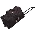 Rockland Rolling Duffel Bag - Black (22")