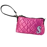 MLB Seattle Mariners Pink Quilted Wristlet