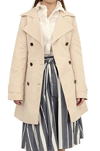 (インシード) INCEDE トレンチコート レディース スプリング コート トレンチ ダブル スプリングコート ベルト