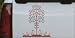 8in X 9.1in Brown -- Flower Stalk Big Blooms Flowers And Vines Car Window Wall Laptop Decal Sticker