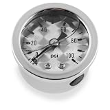 Bikers Choice Marshall Liquid Filled Shock Proof Gauges - Engine Tuned 0-100 psi... by Bikers Choice