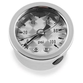  Bikers Choice Marshall Liquid Filled Shock Proof Gauges - Engine Tuned 0-100 psi ENG-TRND-100