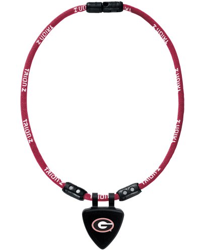 NCAA Georgia Bulldogs Collegiate Necklace (Black, Medium)
