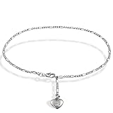 Goldmaid Damen-Fußkette Herz 925 Sterlingsilber 25 cm Ke F4610SH