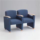 Fabric Two Seater with Center Arm Somerset Collection by Lesro - F2403G6