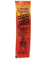 Grocery: Bridgford Hot Pickled Sausage, 0.7-Ounce Packages (Pack of 36) - Bridgford