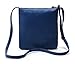 Womens Black Leather Cross body Shoulder Bag Organizer Purse with Turn-lock