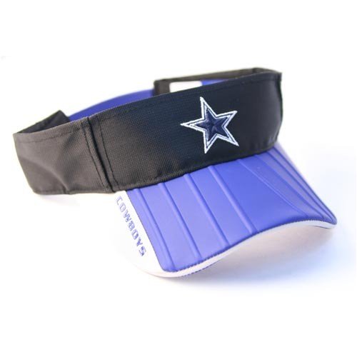 Reebok Dallas Cowboys Synthetic Rubber Bill Visor: Navy / Royal