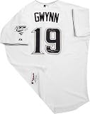 Tony Gwynn San Diego Padres Autographed Majestic White Authentic Jersey with 8 Time NL Batting Champ Inscription