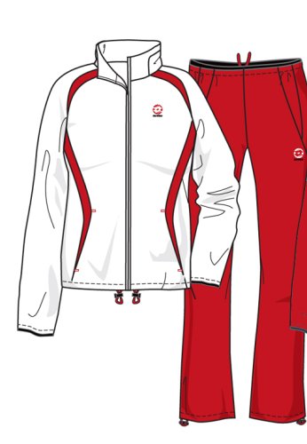 Lotto Tennisanzug WTA Tour Ellas , Damen, white/flame