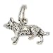 Sterling Silver Little Wolf Charm