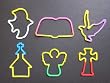Tie Dye Jesus Religious Bandz Bracelets 12pk