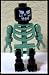 Skeleton LEGO Minifigure in Green and Black from Harry Potter set Graveyard Duel