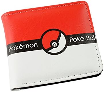 AgedCos Bifold Cosplay PU Leather Cute Thin Wallet Purse Men Wallets (RED)
