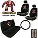 Iron Man Marvel Comics Auto Accessories Interior Combo Kit Gift Set - 11PC
