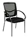 Office Star Proline II Titanium Finish Visitors Chair, with Arms and ProGrid Back