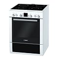 Bosch HCE744320R Freistehendes Herdset / A / Kochfeld: Ceran / Herdfarbe: Wei� / 2fach-Teleskop-Auszug / Elektronik-Uhr