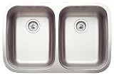 BlancoNORSTAR Double Bowl Kitchen Sink ST STEEL 513612
