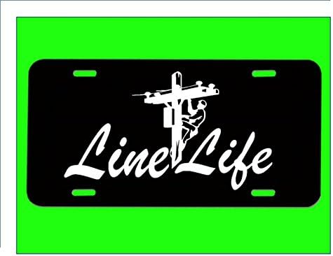 Line life License Plate *E946* power line journeymen journey man pliers electric