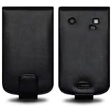 BLACKBERRY BOLD 9930 PREMIUM PU LEATHER FLIP CASE - BLACK, WITH QUBITS-BRAN ....