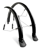 Planet Bike SpeedEZ Hybrid/Touring Front and Rear Bicycle Fender Set (45mm Wide)