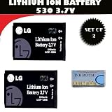 Set of 2 New OEM LG VX9700 Dare VX9600 Versa LGIP-530B Battery